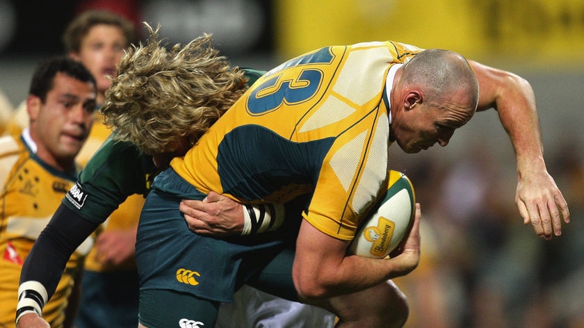 Stirling Mortlock makes a charge