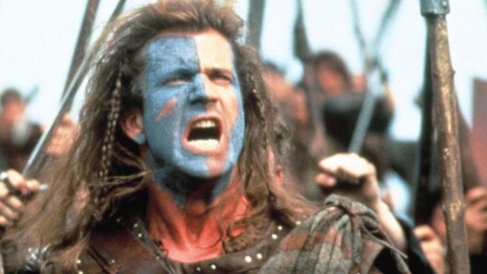 Mel Gibson in Braveheart