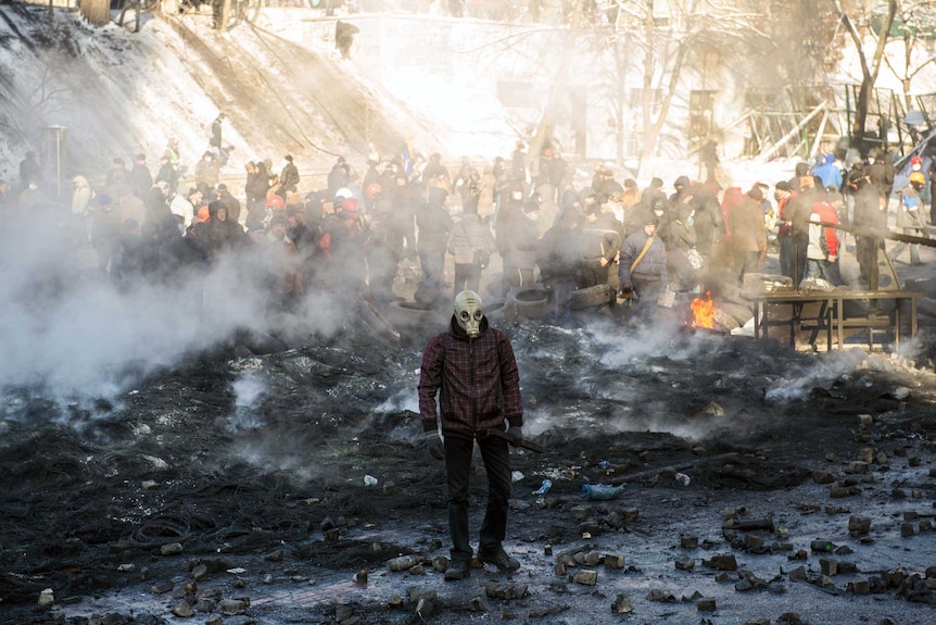 Clashes ravage Kiev