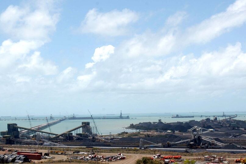 The Dalrymple Bay Coal Terminal and Hay Point coal exporting facility south of Mackay.