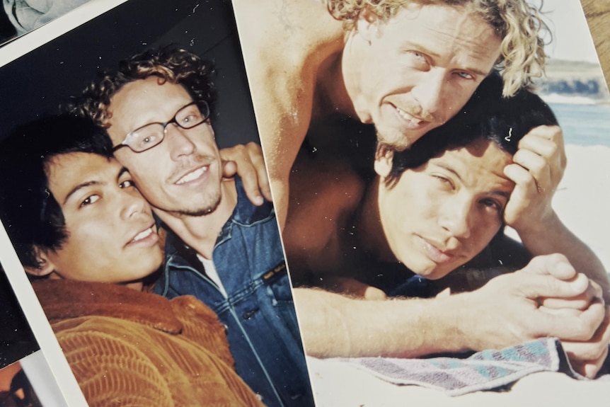 Old photos of happy couple Craig Ruddy and Roberto Meza Mont