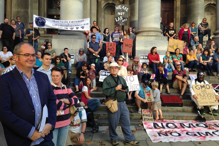 Agriculture Minister special guest at GM protest rally