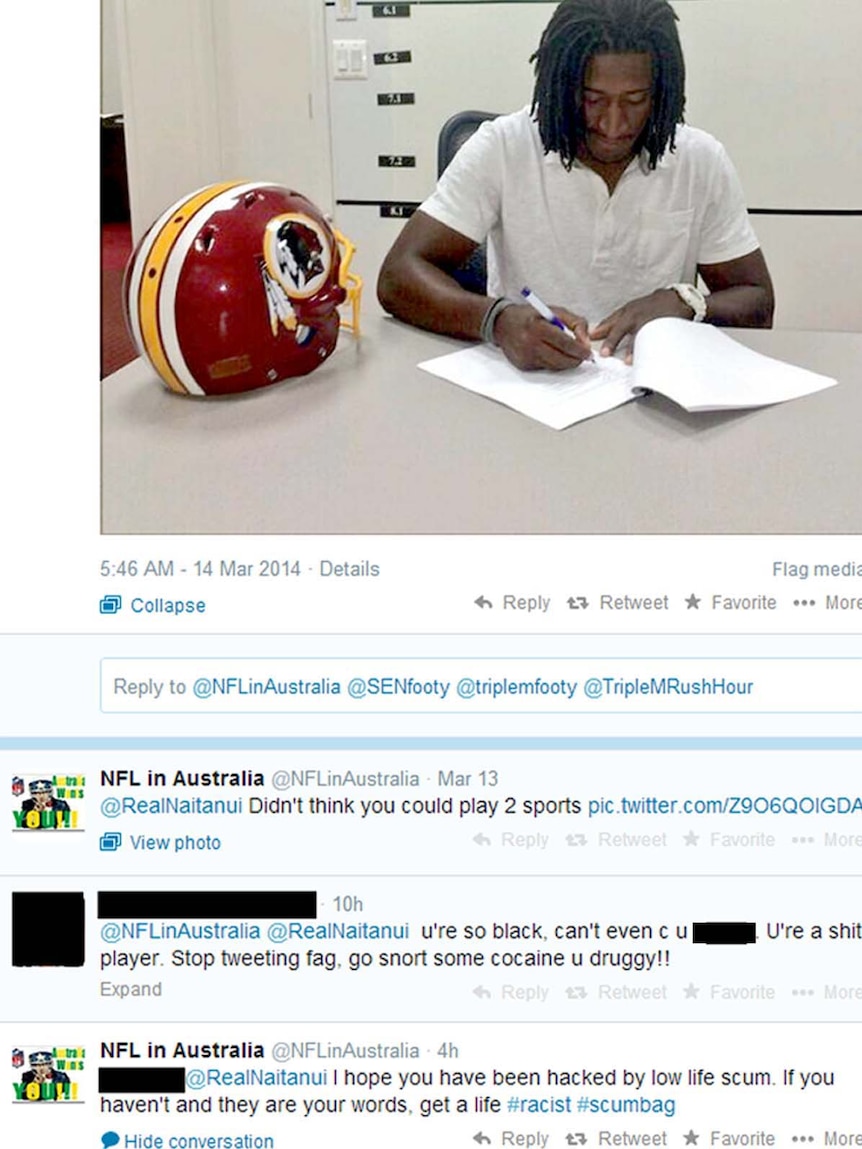 Racist Twitter comment directed at Nic Naitanui