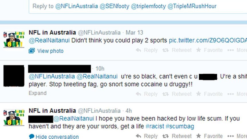 Racist Twitter comment directed at Nic Naitanui