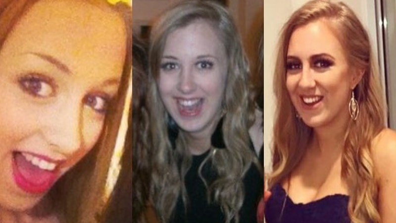 A composite of photos of Abbie smiling