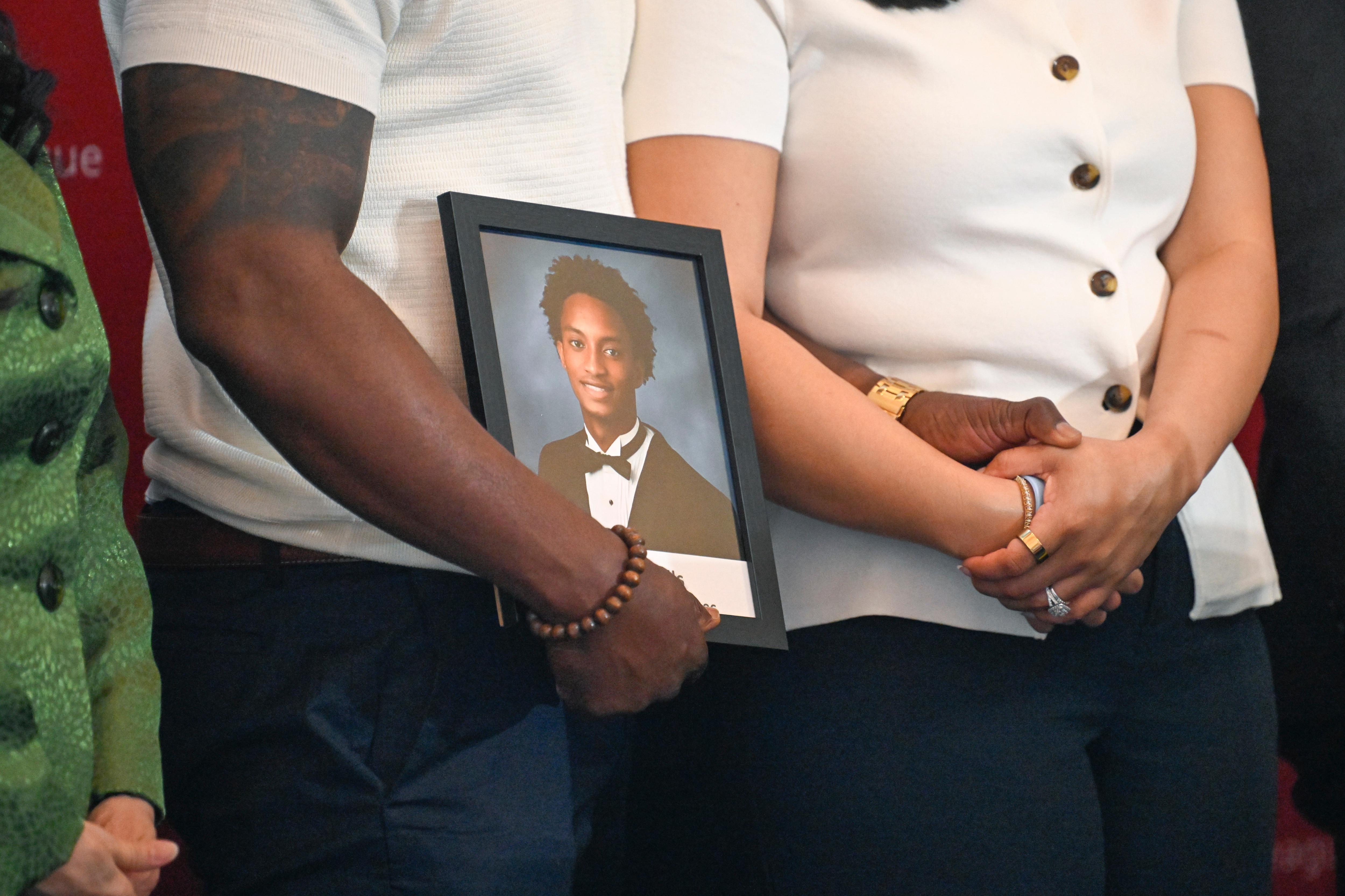 Three charged for 'threats' amid probe into Black US teens' shady death