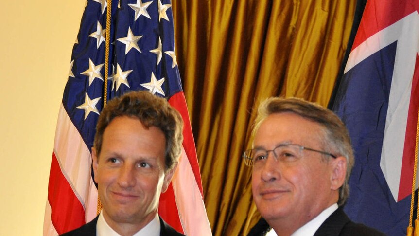 Wayne Swan meets Timothy Geithner
