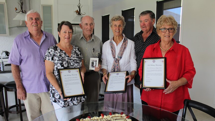 The Carland's, the Albury's and the Whitlaw's are all celebrating their 50th wedding anniversaries.
