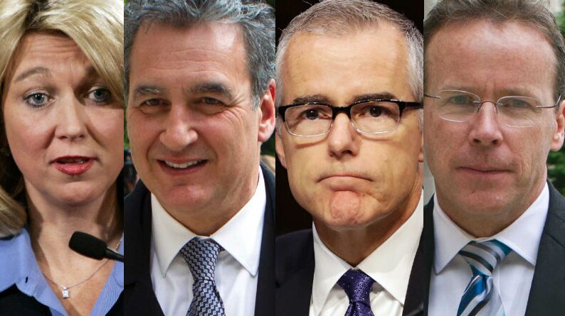 Composite image of Alice Fisher, Michael Garcia, Andrew McCabe and Adam Lee.