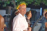 Bill Shorten dances in Kiribati