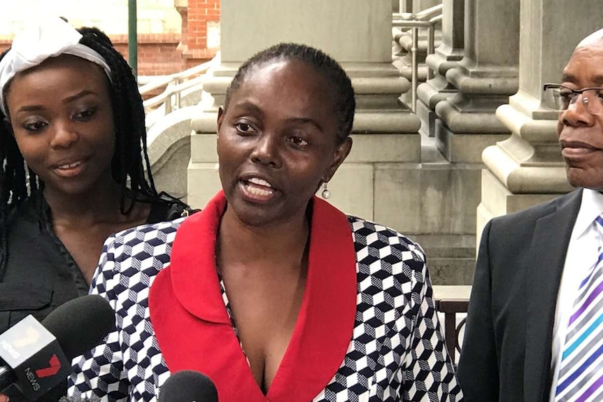 Lucy Gichuhi first news conference.
