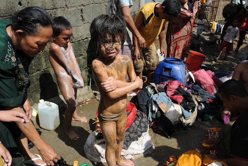 Residents have resorted to using fire hydrants for washing and drinking water.