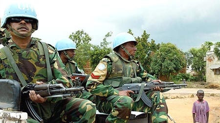 UN troops patrol in the Democratic Republic of Congo (File photo)