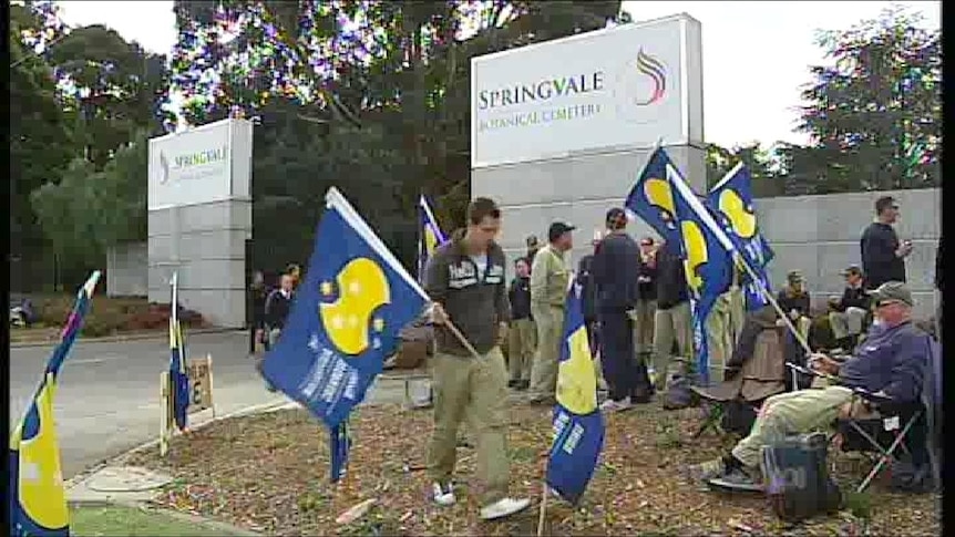 Cemetery workers strike over wages