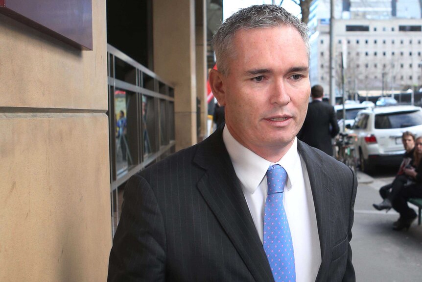 Craig Thomson llega al Tribunal de Magistrados de Melbourne