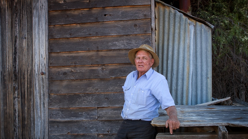Local farmer and president of the Wallumbilla Men's Shed, Neville Maunder.