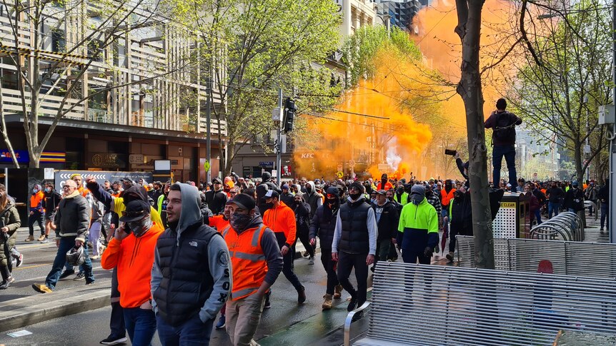Protester hospitalised with COVID as Victoria records highest ever daily COVID case increase 