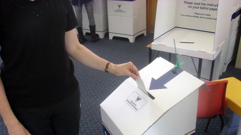 Tasmanians cast their votes