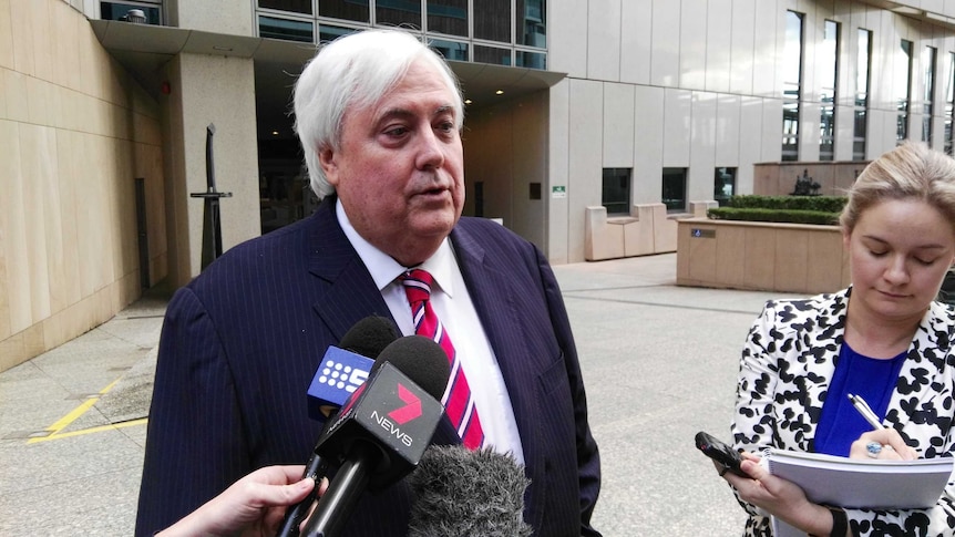 Clive Palmer has appeared in the Federal Court