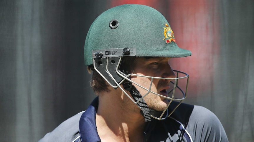 Shane Watson batting in the nets