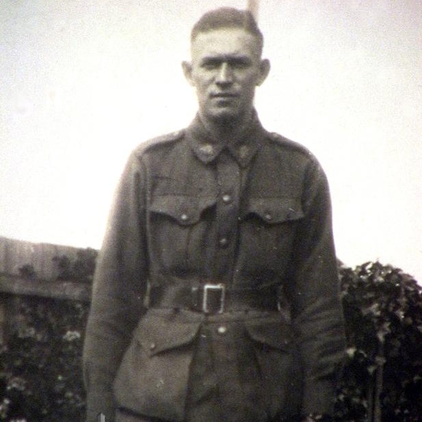 Arnold Forrester just before leaving to fight in on the Kokoda track in WWII.