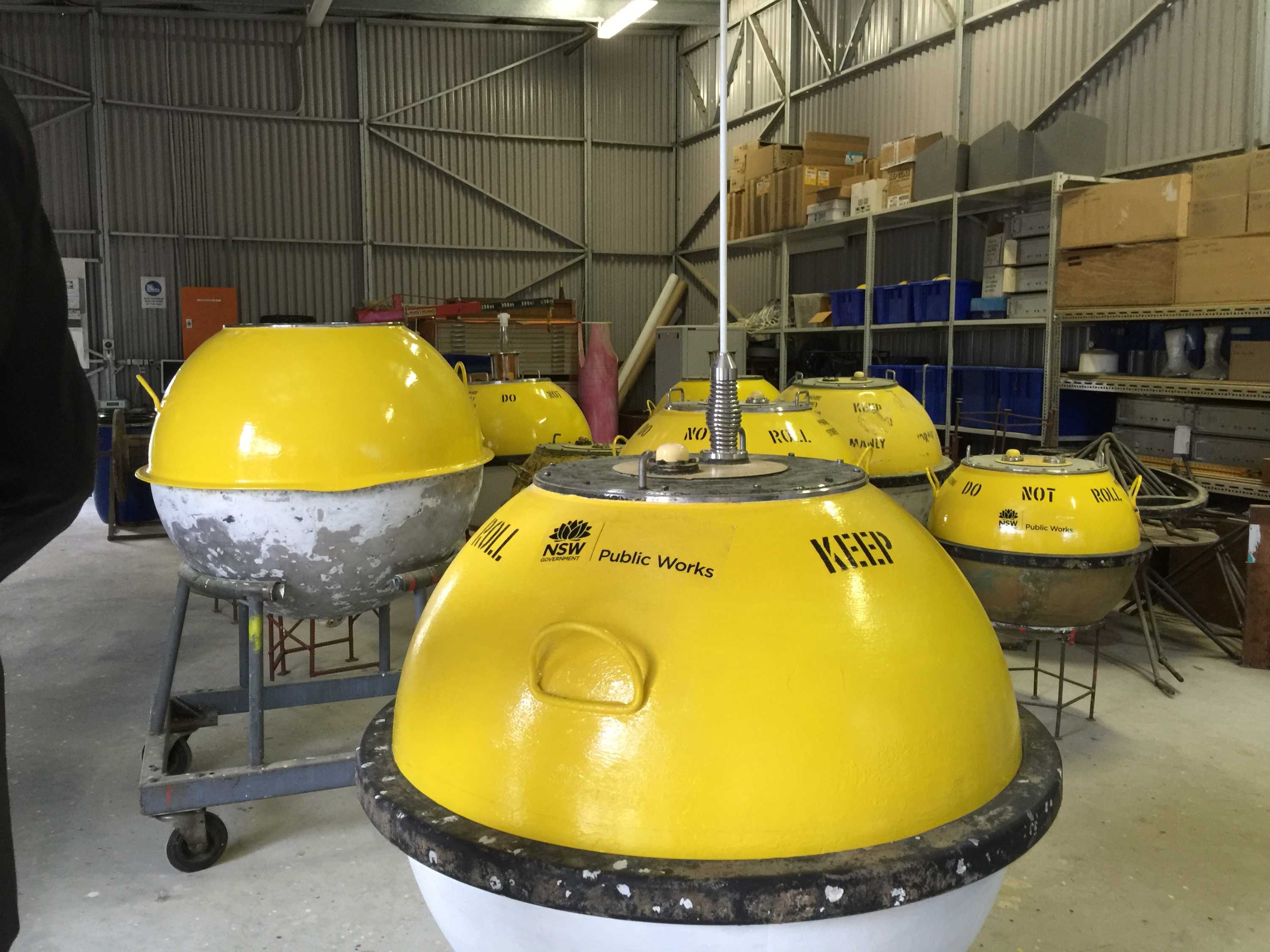 Waverider buoys help surfers and lifesavers determine ocean conditions