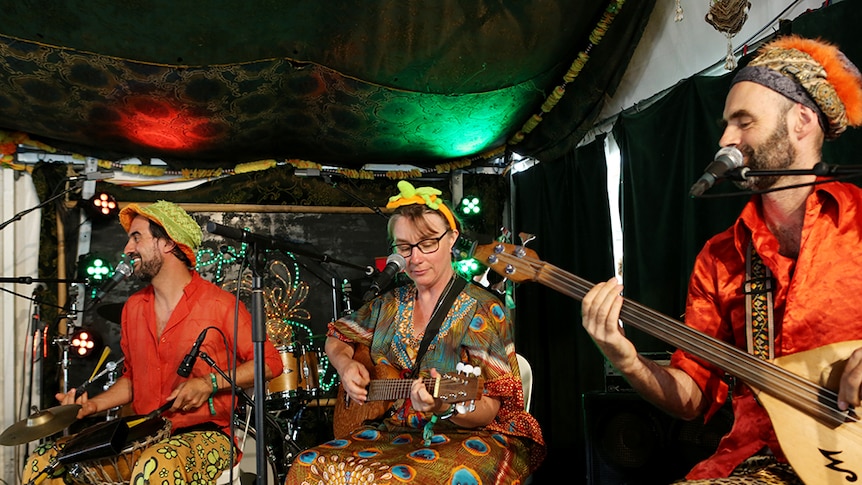 Totally Gourdgeous take to the stage in the Pineapple Lounge.