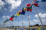 National flags for the Pacific Islands Forum