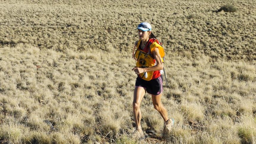 Joanna Kruk competes in an ultramarathon.