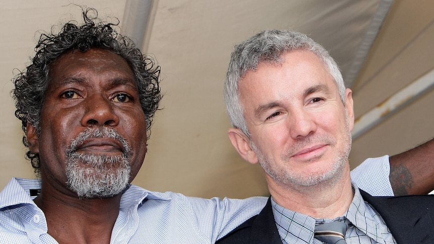 Aboriginal actor David Ngoombujarra and Australia director Baz Luhrmann