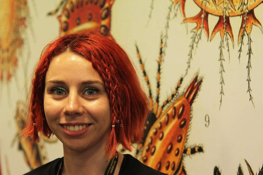 A close-up of MAGNT invertebrate zookeeper Caitlin Henderson.