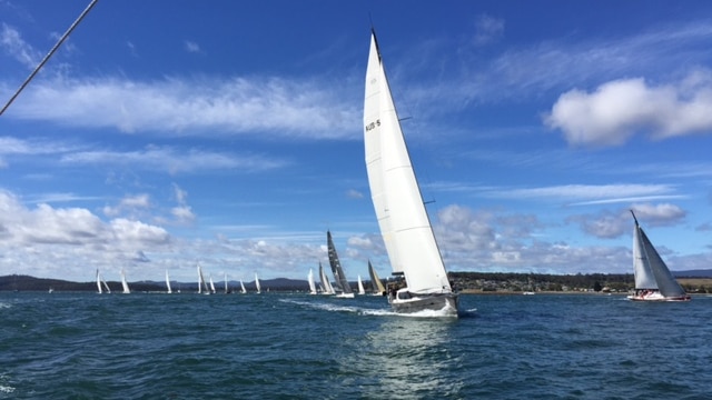 Fork in the Road showing race-favourite form in the Launceston to Hobart yacht race.