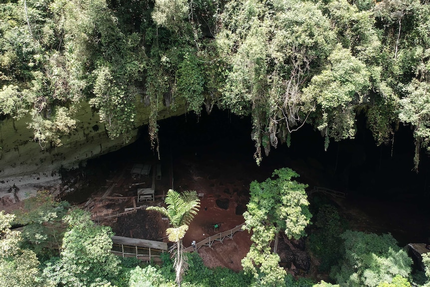 External shot of Niah Cave's  West Mouth