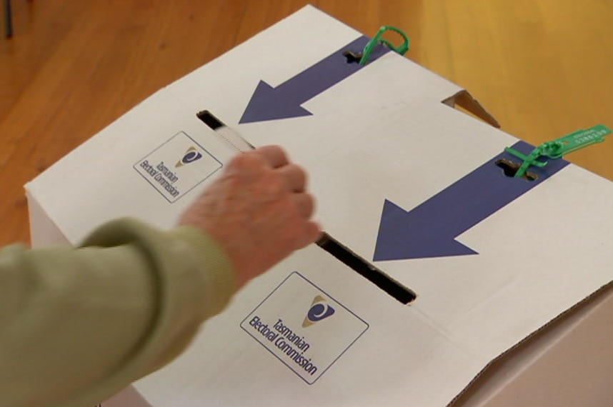 Person voting for Tasmanian Legislative Council election