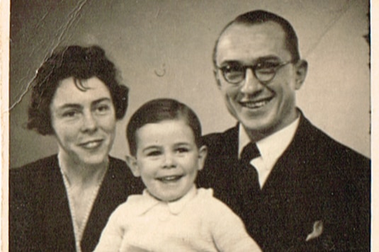 Muriel and Achim with their son Michel c. 1942.