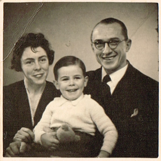 Muriel and Achim with their son Michel c. 1942.