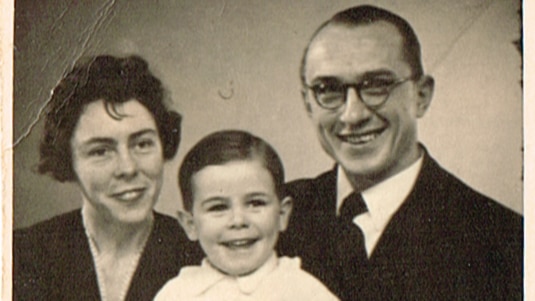 Muriel and Achim with their son Michel c. 1942.