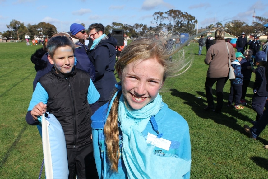 Hannah Chipman travelled more than 700 kilometres to take part in the Broken Hill School of the Air sports carnival.