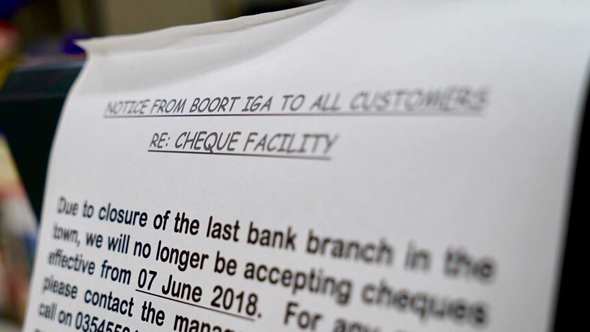 Two decades ago, Boort had three of the Big Four banks in town. Today, there are none.