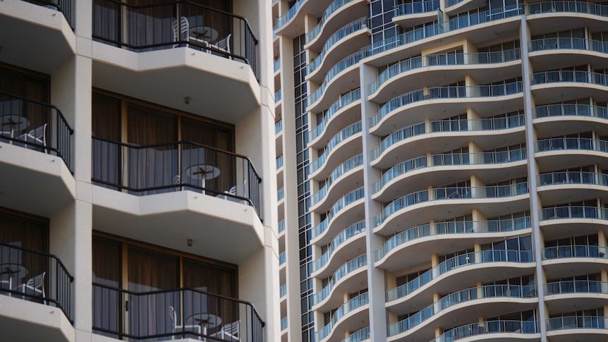 High rise units on the Gold Coast.