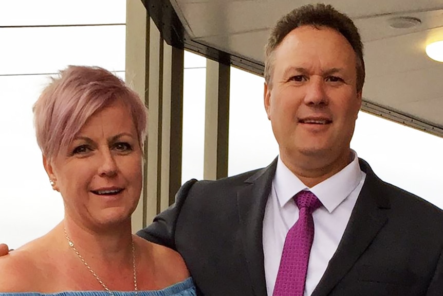 One Nation Mirani MP Stephen Andrew with his wife Kym