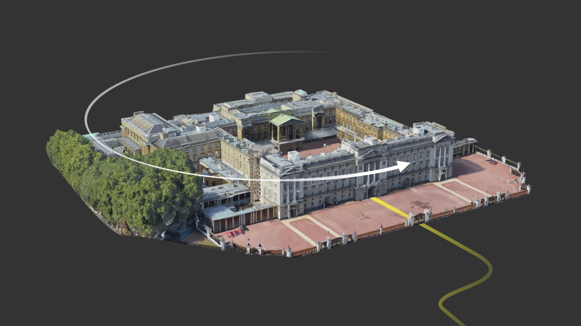 A 3D model of Buckingham Palace