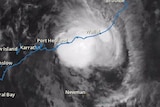 Satellite view of Cyclone Stan over WA coast