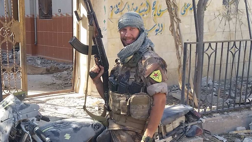 Jamie Williams in Raqqa after the defeat of IS.