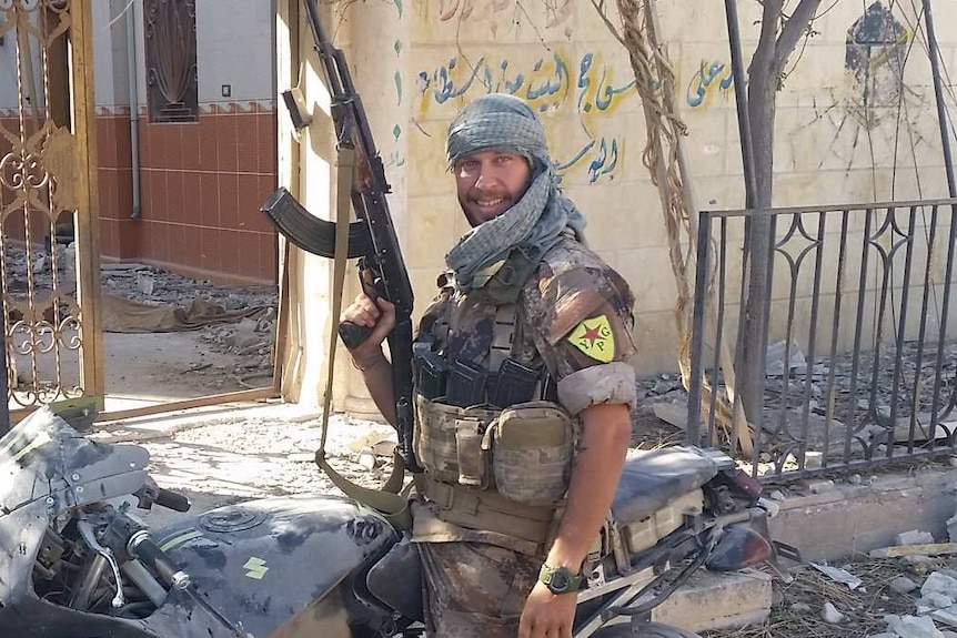 Jamie Williams in Raqqa after the defeat of IS.