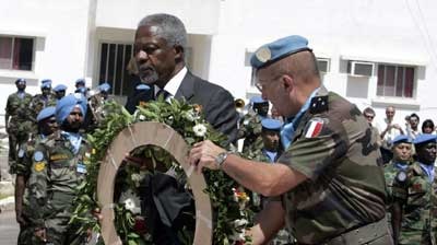 UN chief Kofi Annan wants Israel and Hezbollah to settle their disputes quickly.