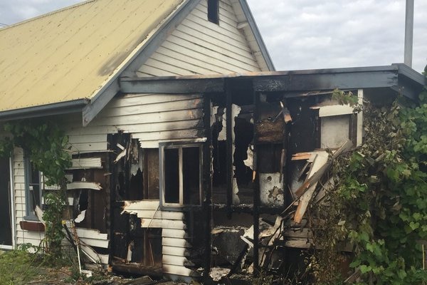 One of two churches targeted by suspected arsonists in the Geelong suburb of Norlane.