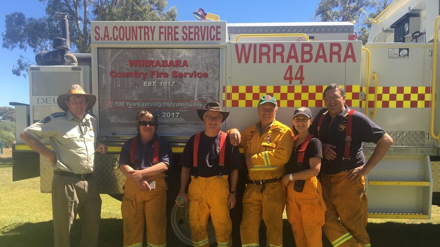 CFS volunteers gathered to celebrate the Wirrabara brigades 100th anniversary on the weekend.