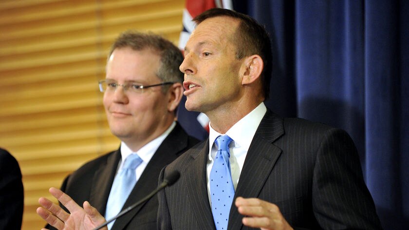 Tony Abbott (right) and Scott Morrison (AAP: Alan Porritt)