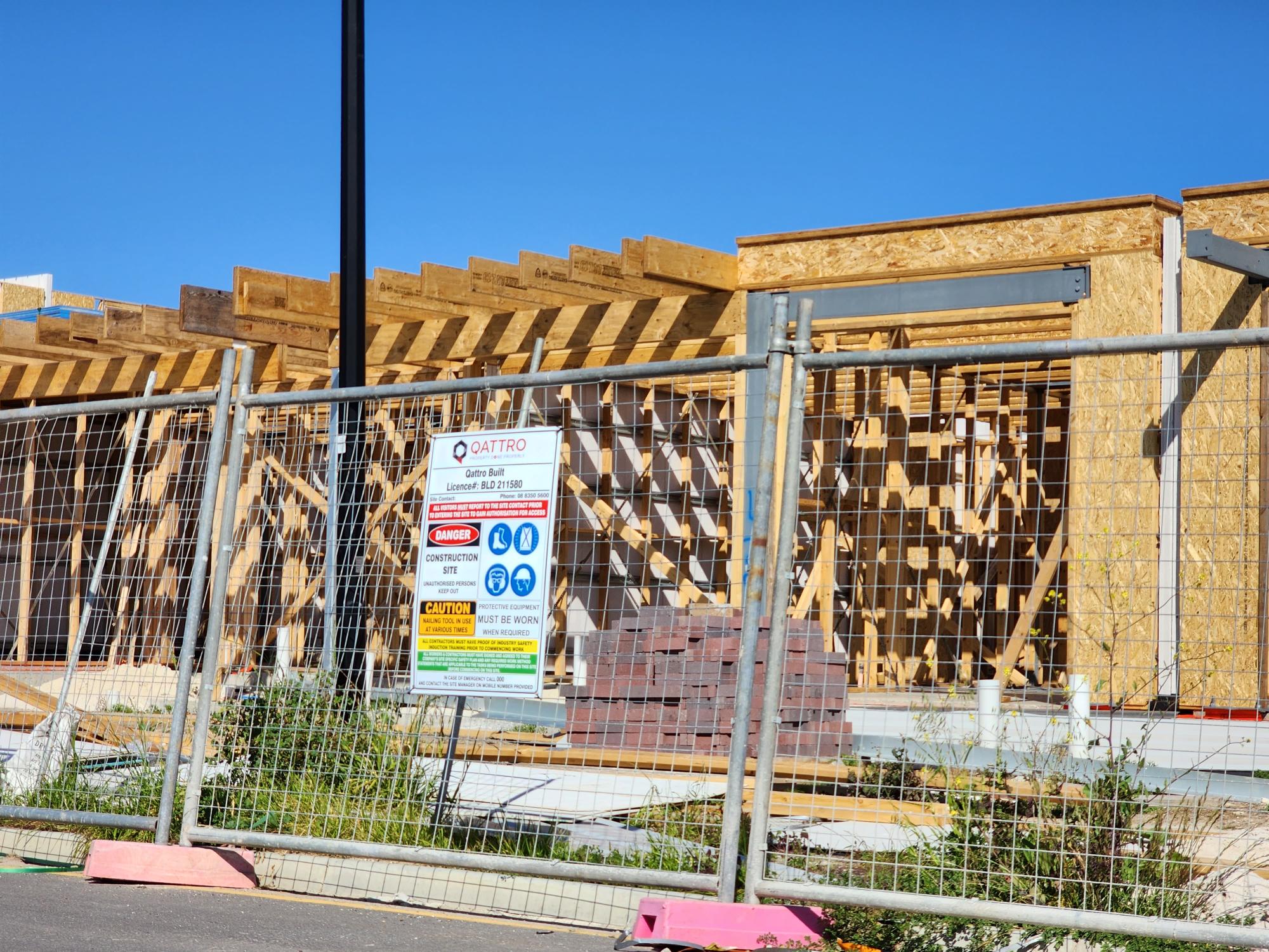 a building site under construction 